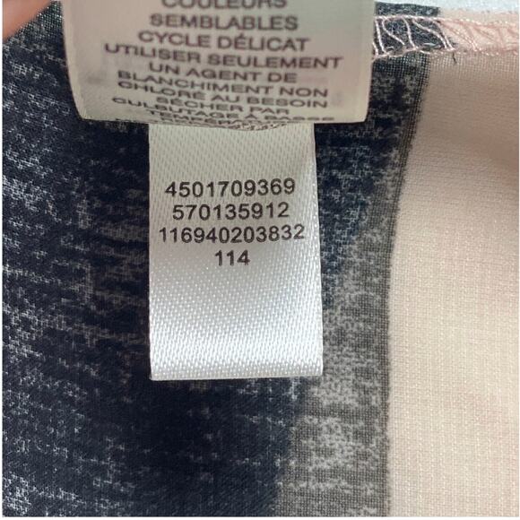 WHBM Fields of Color 2-Piece Blouse XS Semi-Sheer Layered Pink Top - Picture 8 of 15